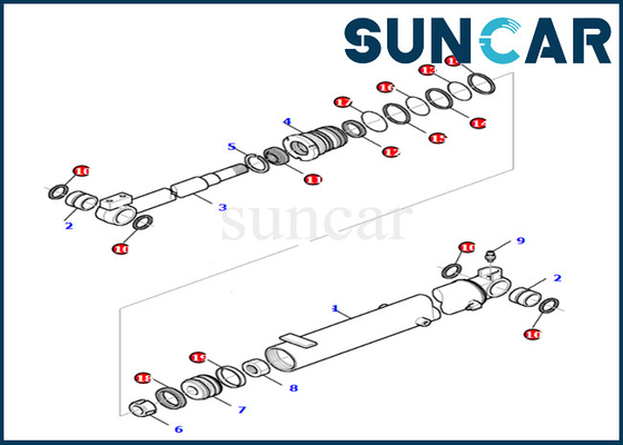 satın al 878000520 Komatsu Bom Silindir Conta Kiti PC27R-8 için Komatsu Bom Silindiri Değiştirme Kiti online manufacture