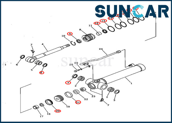 satın al Kol Silindir Contası Değiştirme Kiti 7079822150 707-98-22150 Komatsu PC28UD-2 PC28UG-2 PC28UU-2 için online manufacture