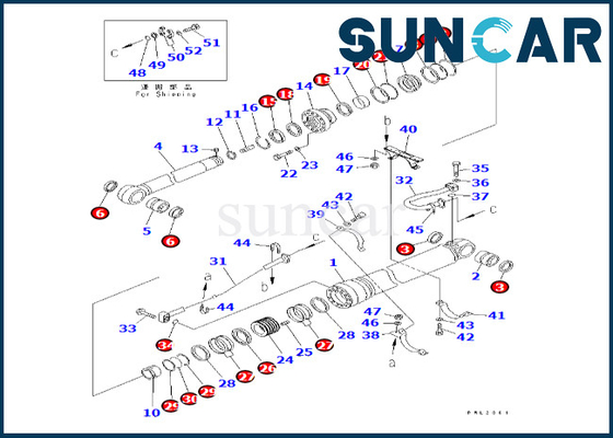 satın al 707-99-77140 7079977140 Kol Silindir Conta Kiti Komatsu PC300LL-7E0 PC350LL-7E0 PC390LL-10 Uyar online manufacture