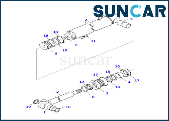 satın al Kova Silindir Conta Kiti Komatsu 7079926530 707-99-26530 PC390LL-10 için WB142-5 WB146-5 online manufacture