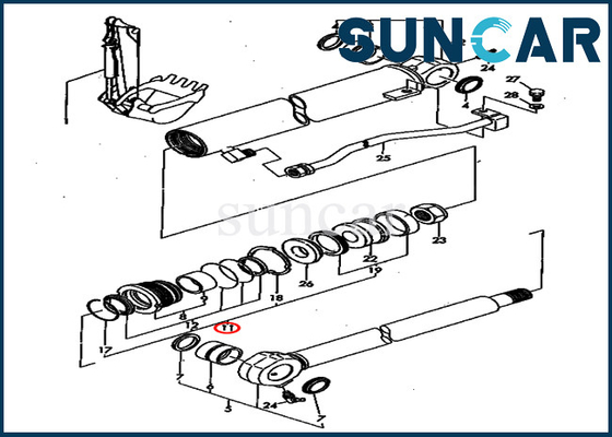 satın al YM172164-72360 YM17216472360 Kova Silindir Conta Kiti Komatsu PC40FR-1 Model Sızdırmazlık Kiti İçin Uyar online manufacture