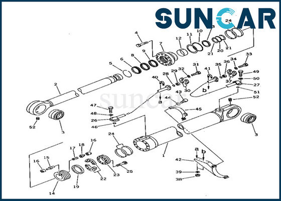 707-99-77250 Komatsu PC1000-1 için Kova Silindir Servis Kiti Hidrolik Silindir Conta Kitleri