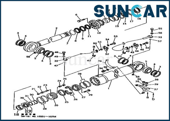 Komatsu Tamir Takımı 707-99-78620 Bom Silindir Conta Takımı Ekskavatör Modellerine Uyar PC1000-1