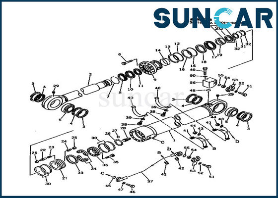 707-99-89200 Komatsu PC1000-1 Ağır Model Yedek Parçaları İçin Hidrolik Kol Silindir Conta Kitleri