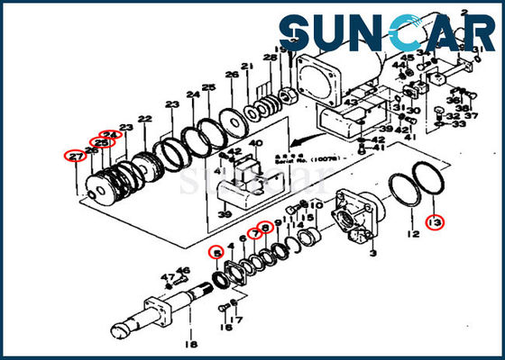 150-81-05010 Yatırma Silindiri Servis Kiti 1508105010 D80A-12 D85A-12 Komatsu için Conta Tamir Takımı