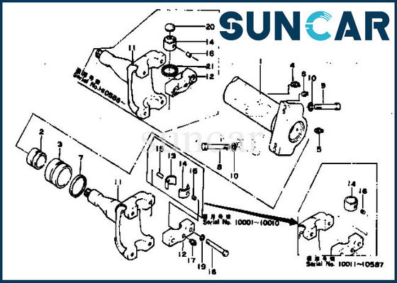 154-61-05012 Komatsu Sızdırmazlık Kiti ISO9001 D80A-12 D80P-12 Hidrolik Silindir Tamir Takımları