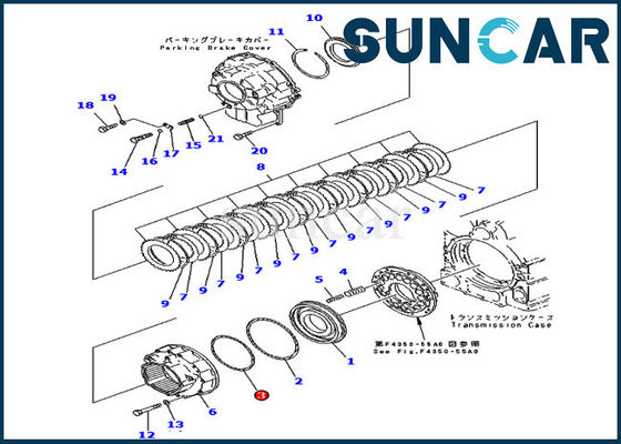 714-07-18590 Şanzıman Conta Halkası WA450-3 WA470-3 Komatsu Yükleyiciler Makine Sızdırmazlığı