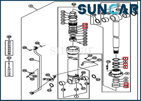 4639939 Kova Değiştirme Conta Kiti Silindir Servis Kitleri 270CLC 2554 John Deere'a Uyar