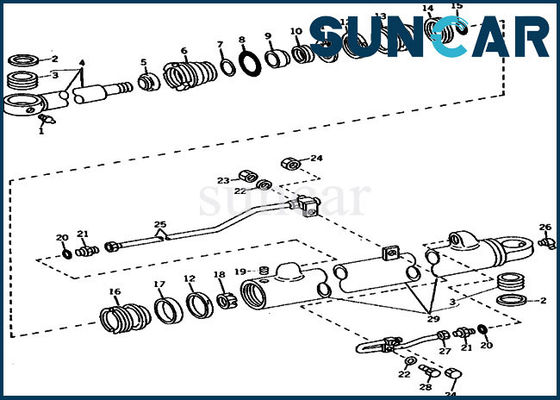Ekskavatör 690B JOHN DEERE AR105309 Bom Tamir Contası Kiti Silindir Servis Kitleri