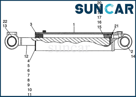 8605263 Kova Conta Kiti CASE 721D Model Silindir Tamir Conta Kiti Yükleyici Makine Contası
