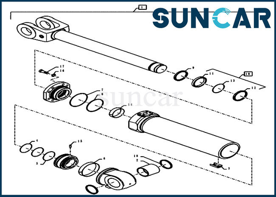Yükleyici Servis Kiti 47773169 Kaldırma Silindiri Conta Tamir Takımı Model 921G 1021G 1121F 1121G Kasa