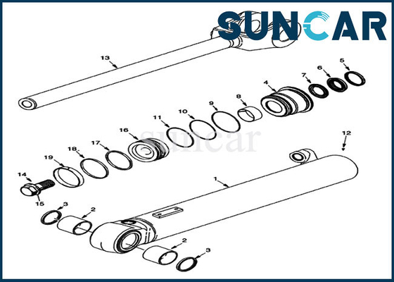 84244457 Kaldırma Silindiri Conta Kiti Modeller İçin Kasa Sızdırmazlık Kiti 921F 821G 821F Yükleyici Makine Parçaları
