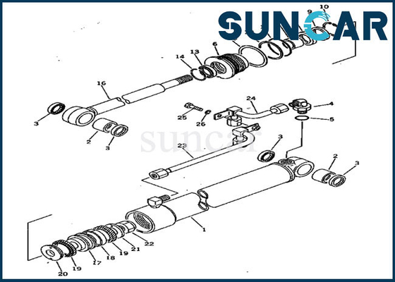 Salıncak Conta Kiti Servis Kiti 20S-63-86102 20S6386102 PC20-3 PC30-1 Komatsu Silindir Takma Uyar