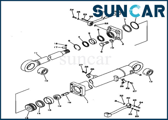 Kol Conta Kiti Hidrolik Silindir 207-63-66100 2076366100 PC300-1 PC300LC-2 Ekskavatör Komatsu için