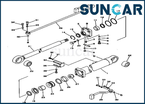 Komatsu 207-63-56200 Bom Silindir Conta Takımı PC300-1 PC300LC-1 Ekskavatör Değiştirme Conta Takımı