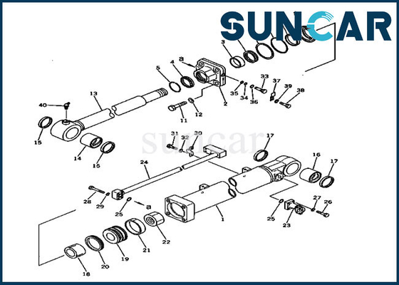 Kova Sızdırmazlık Kiti Hidrolik Silindir 207-63-76500'e Uyar Conta Kiti PC300-2 PC300LC-2 Komatsu