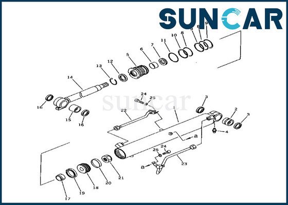 21X-63-02010 21X6302010 Bom Silindir Conta Kiti Komatsu PC38UU-1 Bom Silindir Conta Kitine Uyar