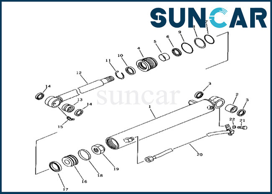 21X6302030 21X-63-02030 Kova Silindir Conta Kiti PC38UU-1 Komatsu Kova Silindir Conta Kitine Uyar