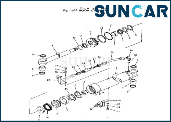 Bom Silindir Conta Kiti 20T-63-56103 20T6356103 Komatsu PC40-2 Bom Silindir Conta Kitine Uyar