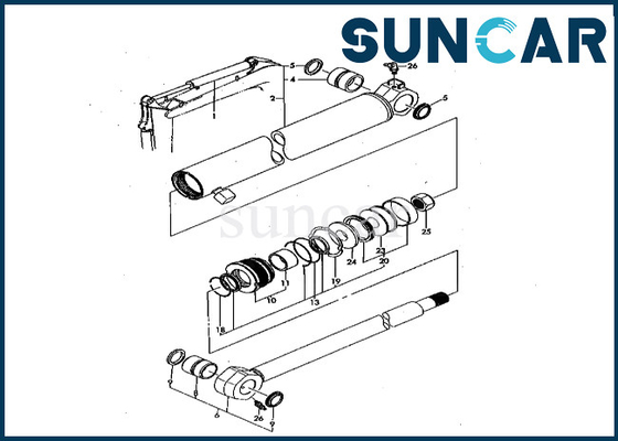 Kol Silindir Conta Kiti Komatsu YM172151-72020 YM17215172020 PC50FR-1 Kol Silindiri Conta Kiti