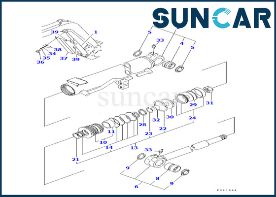 Bom Silindiri Tamir Takımı Bom Silindiri Conta Kiti YM172165-72640 YM17216572640 Komatsu PC50FR-1 PC50FR-2 için