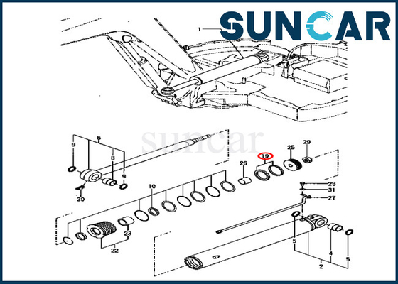 YM172187-72290 YM17218772290 Salıncak Silindir Conta Kiti KOMATSU PC70FR-1 Inşaat Makineleri İçin Uyar